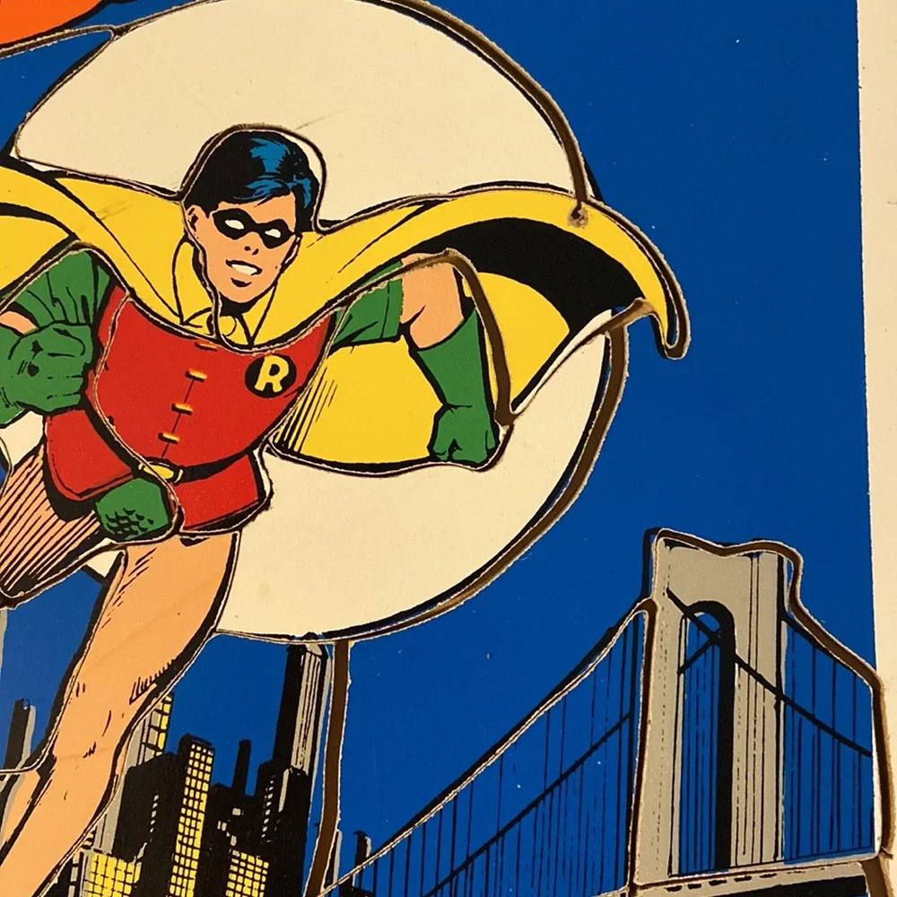 Vintage Playskool DC Comics Inc. 1976 18 Piece Robin Children’s Board Puzzle